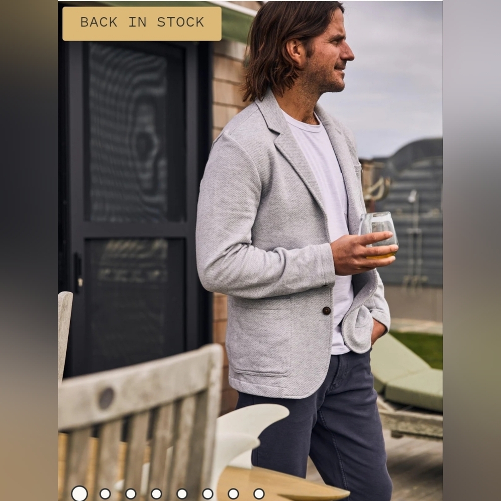 Faherty Gray Blazer